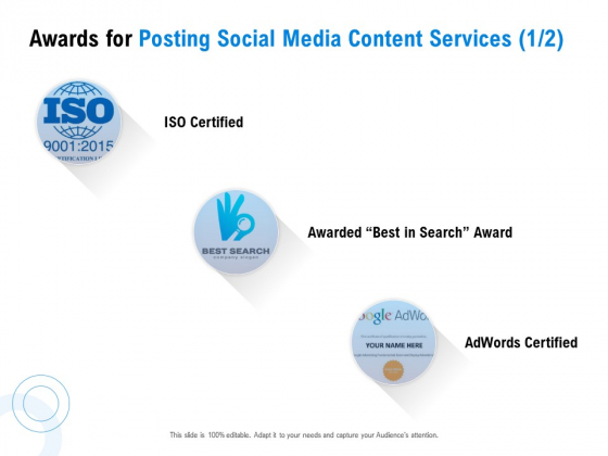 Posting Social Media Content Awards For Posting Social Media Content Services Search Graphics PDF Posting Social Media Content Awards For Posting Social Media Content Services Search Graphics PDF