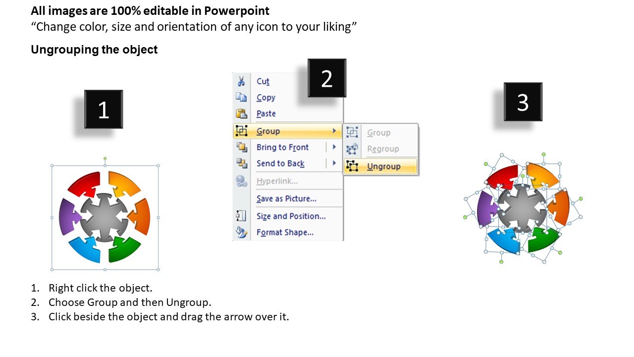 PowerPoint Process Process Round Process Flow Chart Ppt Slide ideas pre designed