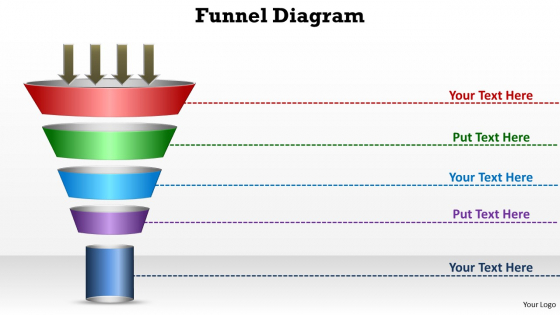 PowerPoint Template Process Funnel Diagram Ppt Presentation