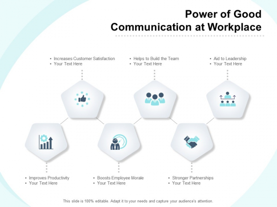 Power Of Good Communication At Workplace Ppt PowerPoint Presentation Ideas Maker Power Of Good Communication At Workplace Ppt PowerPoint Presentation Ideas Maker