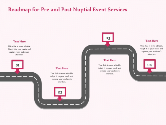 Pre Postnuptial Roadmap For Pre And Post Nuptial Event Services Ppt Pictures Guidelines PDF