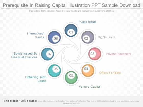 prerequisite in raising capital illustration ppt sample download