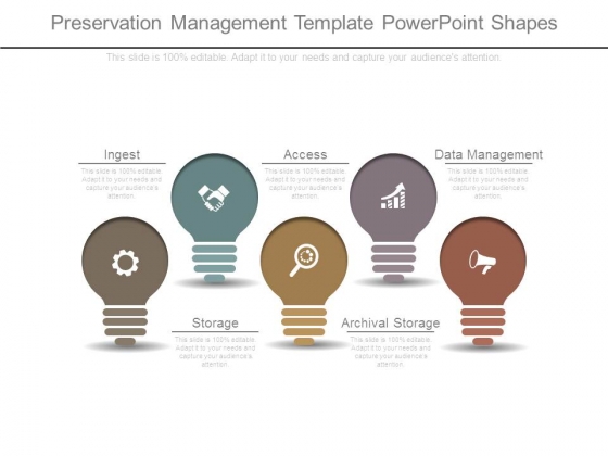 Preservation Management Template Powerpoint Shapes