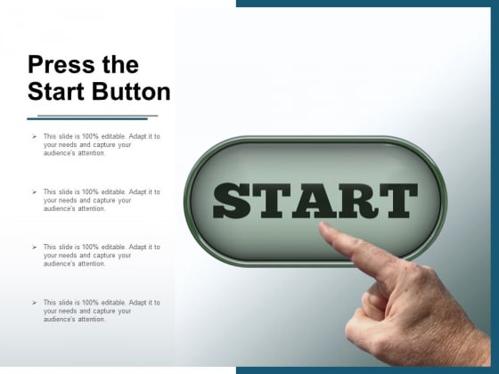 Press The Start Button Ppt PowerPoint Presentation Portfolio Show