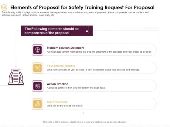 Preventive Measures Workplace Elements Of Proposal For Safety Training Request For Proposal Template PDF Preventive Measures Workplace Elements Of Proposal For Safety Training Request For Proposal Template PDF