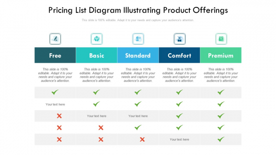 Pricing List Diagram Illustrating Product Offerings Ppt PowerPoint Presentation Icon Outline PDF Pricing List Diagram Illustrating Product Offerings Ppt PowerPoint Presentation Icon Outline PDF