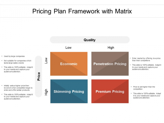 Pricing Plan Framework With Matrix Ppt PowerPoint Presentation Show Design Ideas PDF Pricing Plan Framework With Matrix Ppt PowerPoint Presentation Show Design Ideas PDF