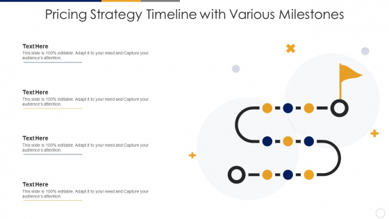 Pricing Strategy Timeline With Various Milestones Sample PDF