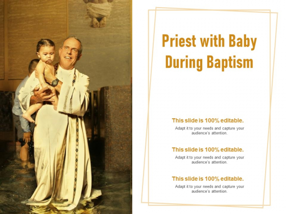 Priest With Baby During Baptism Ppt PowerPoint Presentation Styles Background