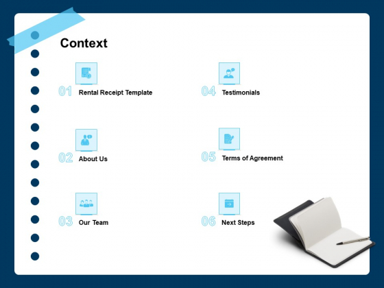 Printable Rent Receipt Template Context Ppt Model Topics PDF