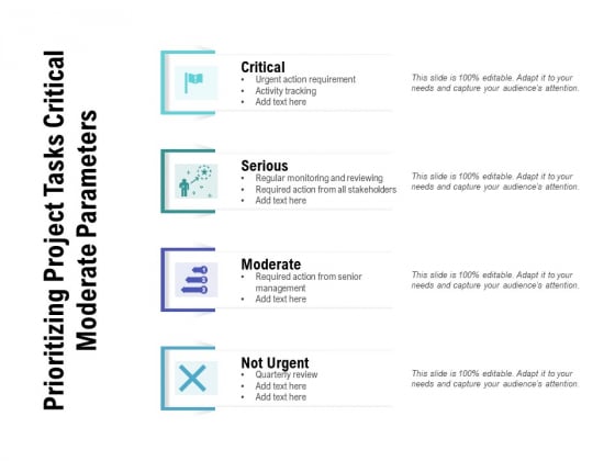 Prioritizing Project Tasks Critical Moderate Parameters Ppt PowerPoint Presentation Gallery Smartart PDF Prioritizing Project Tasks Critical Moderate Parameters Ppt PowerPoint Presentation Gallery Smartart PDF