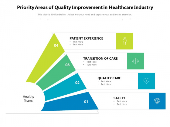 Priority Areas Of Quality Improvement In Healthcare Industry Ppt PowerPoint Presentation Icon Pictures PDF