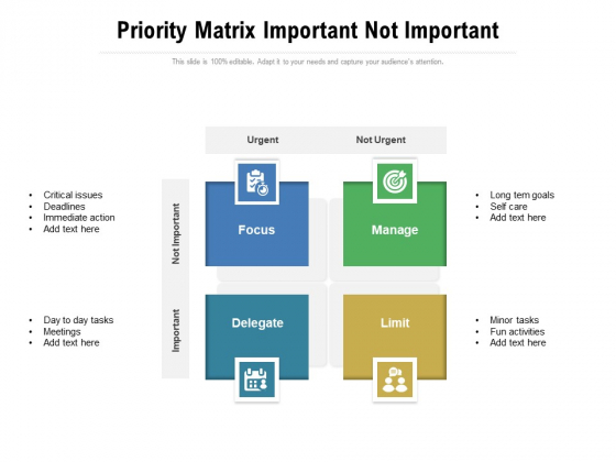 Priority Matrix Important Not Important Ppt PowerPoint Presentation Gallery Slide Portrait PDF Priority Matrix Important Not Important Ppt PowerPoint Presentation Gallery Slide Portrait PDF