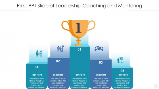 Prize PPT Slide Of Leadership Coaching And Mentoring Infographics PDF