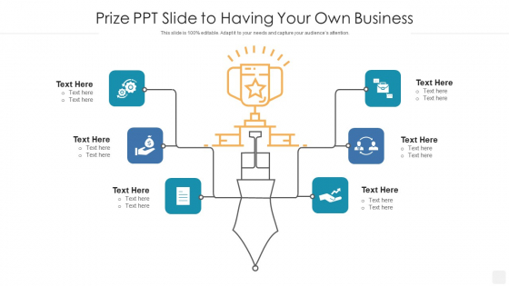 Prize PPT Slide To Having Your Own Business Template PDF