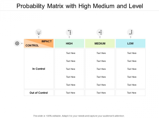 Probability Matrix With High Medium And Level Ppt PowerPoint Presentation Model Shapes Probability Matrix With High Medium And Level Ppt PowerPoint Presentation Model Shapes