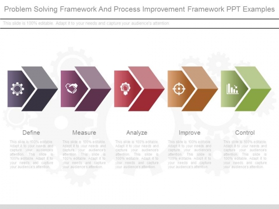 Problem Solving Framework And Process Improvement Framework Ppt Examples