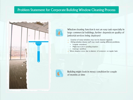 Problem Statement For Corporate Building Window Cleaning Process Ppt Ideas Slides PDF Problem Statement For Corporate Building Window Cleaning Process Ppt Ideas Slides PDF
