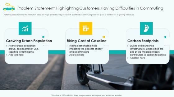 Problem Statement Highlighting Customers Having Difficulties In Commuting Clipart PDF Problem Statement Highlighting Customers Having Difficulties In Commuting Clipart PDF
