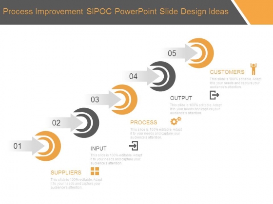Process Improvement Sipoc Powerpoint Slide Design Ideas