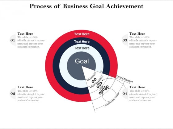 Process Of Business Goal Achievement Ppt PowerPoint Presentation Portfolio Designs Download PDF