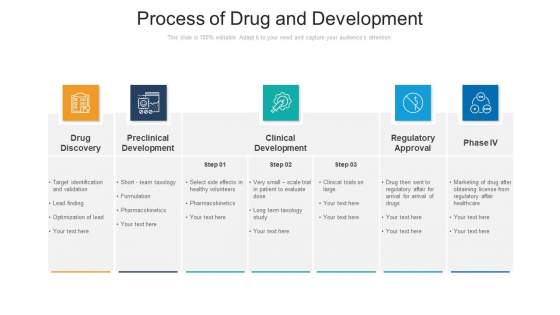 Process Of Drug And Development Ppt Layouts Tips PDF