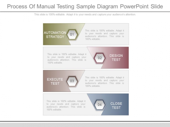 Process Of Manual Testing Sample Diagram Powerpoint Slide