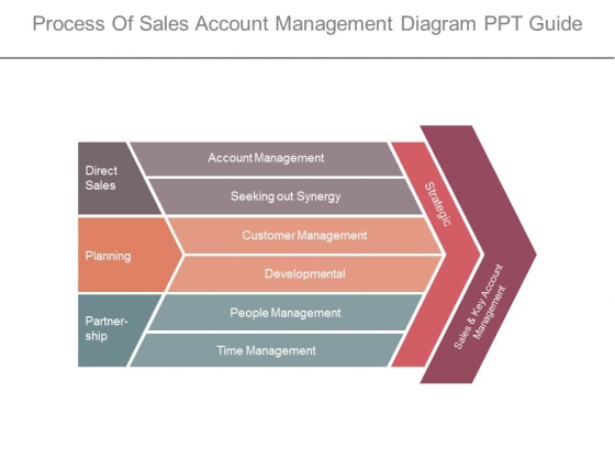 Process Of Sales Account Management Diagram Ppt Guide