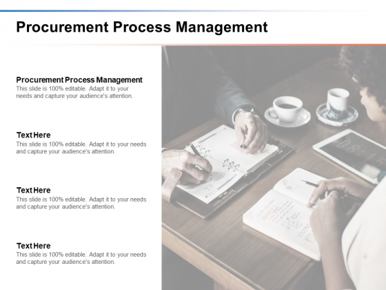Procurement Process Management Ppt PowerPoint Presentation Slides Design Templates Cpb
