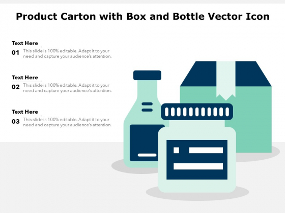 Product Carton With Box And Bottle Vector Icon Ppt PowerPoint Presentation Icon Files PDF Product Carton With Box And Bottle Vector Icon Ppt PowerPoint Presentation Icon Files PDF