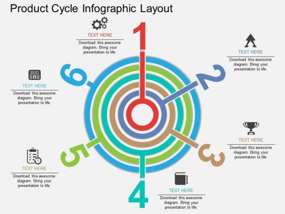 Product Cycle Infographic Layout Powerpoint Template