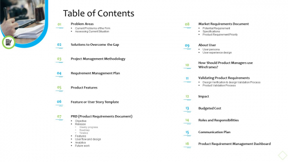 Product Demand Administration Table Of Contents Brochure PDF Product Demand Administration Table Of Contents Brochure PDF