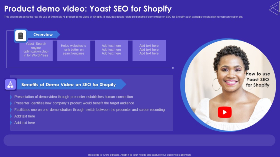 Product Demo Video Yoast SEO For Shopify Demonstration PDF