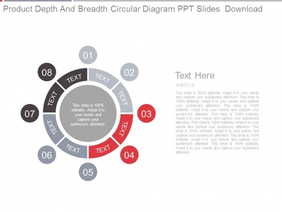Product Depth And Breadth Circular Diagram Ppt Slides Download Product Depth And Breadth Circular Diagram Ppt Slides Download