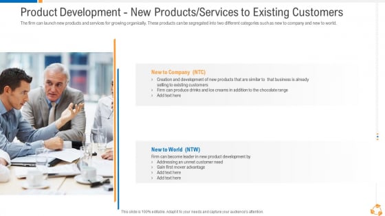 Product Development New Products Services To Existing Customers Mockup PDF Product Development New Products Services To Existing Customers Mockup PDF