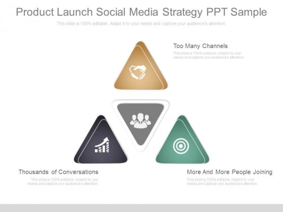 Product Launch Social Media Strategy Ppt Sample