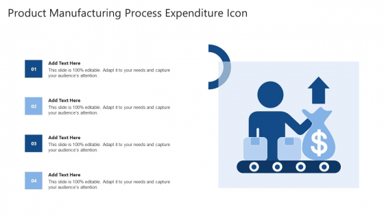 Product Manufacturing Process Expenditure Icon Ppt Ideas Graphics PDF