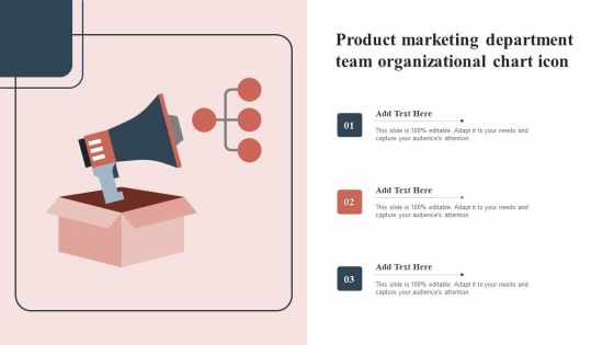 Product Marketing Department Team Organizational Chart Icon Professional PDF