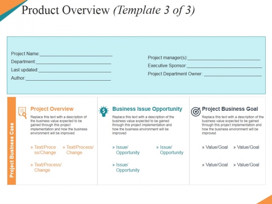 product overview template 3 ppt powerpoint presentation outline grid project overview template