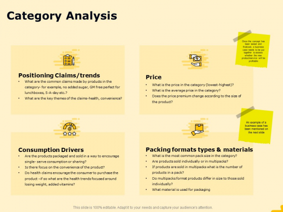Product Performance And Product Competitive Analysis Category Analysis Brochure PDF Product Performance And Product Competitive Analysis Category Analysis Brochure PDF