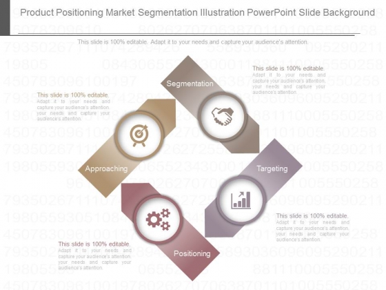 Product Positioning Market Segmentation Illustration Powerpoint Slide Background