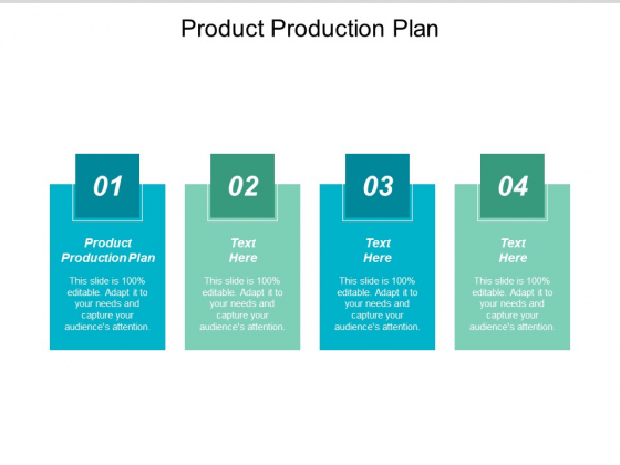 Product Production Plan Ppt PowerPoint Presentation Styles Show Cpb