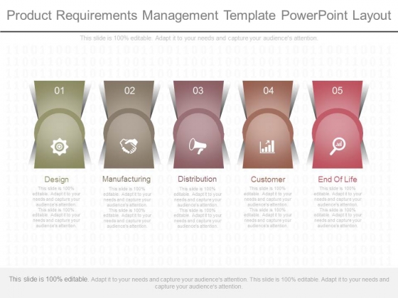 Product Requirements Management Template Powerpoint Layout