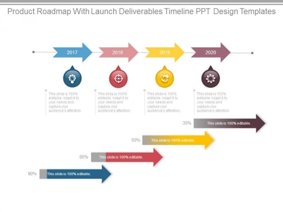 Product Roadmap With Launch Deliverables Timeline Ppt Design Templates Product Roadmap With Launch Deliverables Timeline Ppt Design Templates