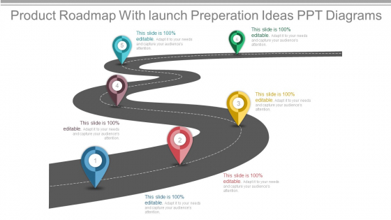 Product Roadmap With launch Preperation Ideas Ppt Diagrams