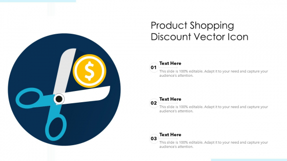 Product Shopping Discount Vector Icon Ppt PowerPoint Presentation File Vector PDF
