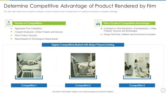product specification slide determine competitive advantage of product rendered by firm ideas pdf