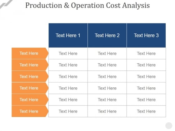 Production And Operation Cost Analysis Ppt PowerPoint Presentation Professional Show Production And Operation Cost Analysis Ppt PowerPoint Presentation Professional Show