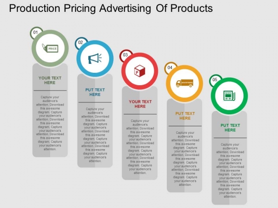 Production Pricing Advertising Of Products Powerpoint Template