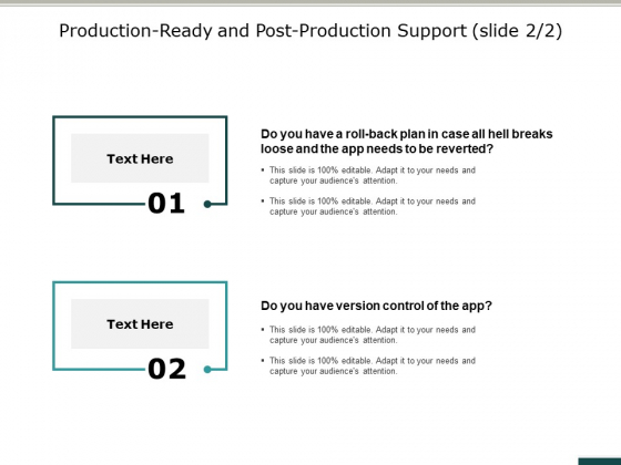 Production Ready And Post Production Support Slide Business Ppt PowerPoint Presentation Portfolio Clipart Production Ready And Post Production Support Slide Business Ppt PowerPoint Presentation Portfolio Clipart